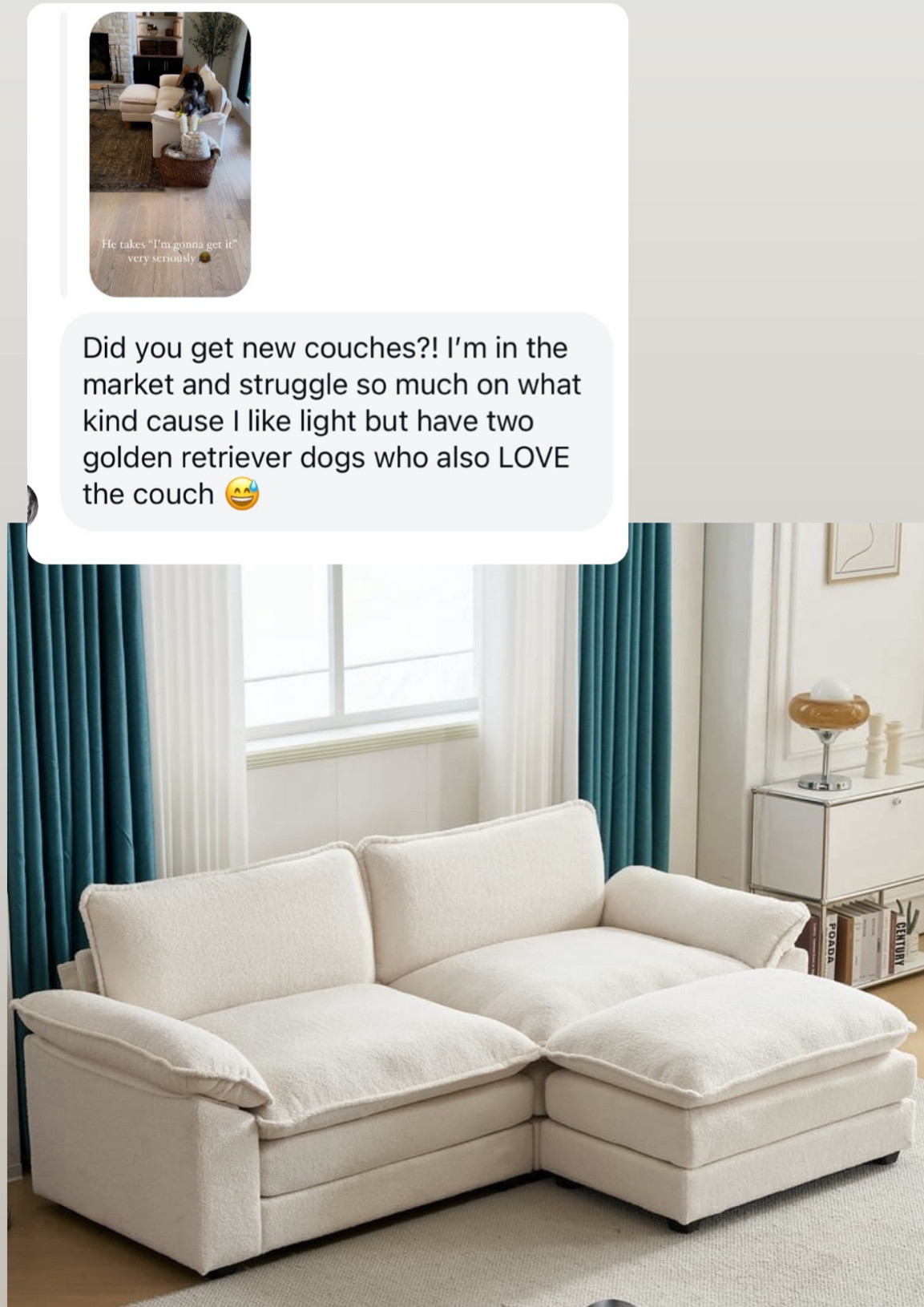 Walmart couch. We switched out the legs because it was very short 

#LTKStyleTip #LTKFindsUnder100 #LTKFindsUnder50