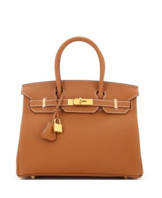 Birkin 30 Handbag Brown Togo with Gold Hardware | Bloomingdale's (US)