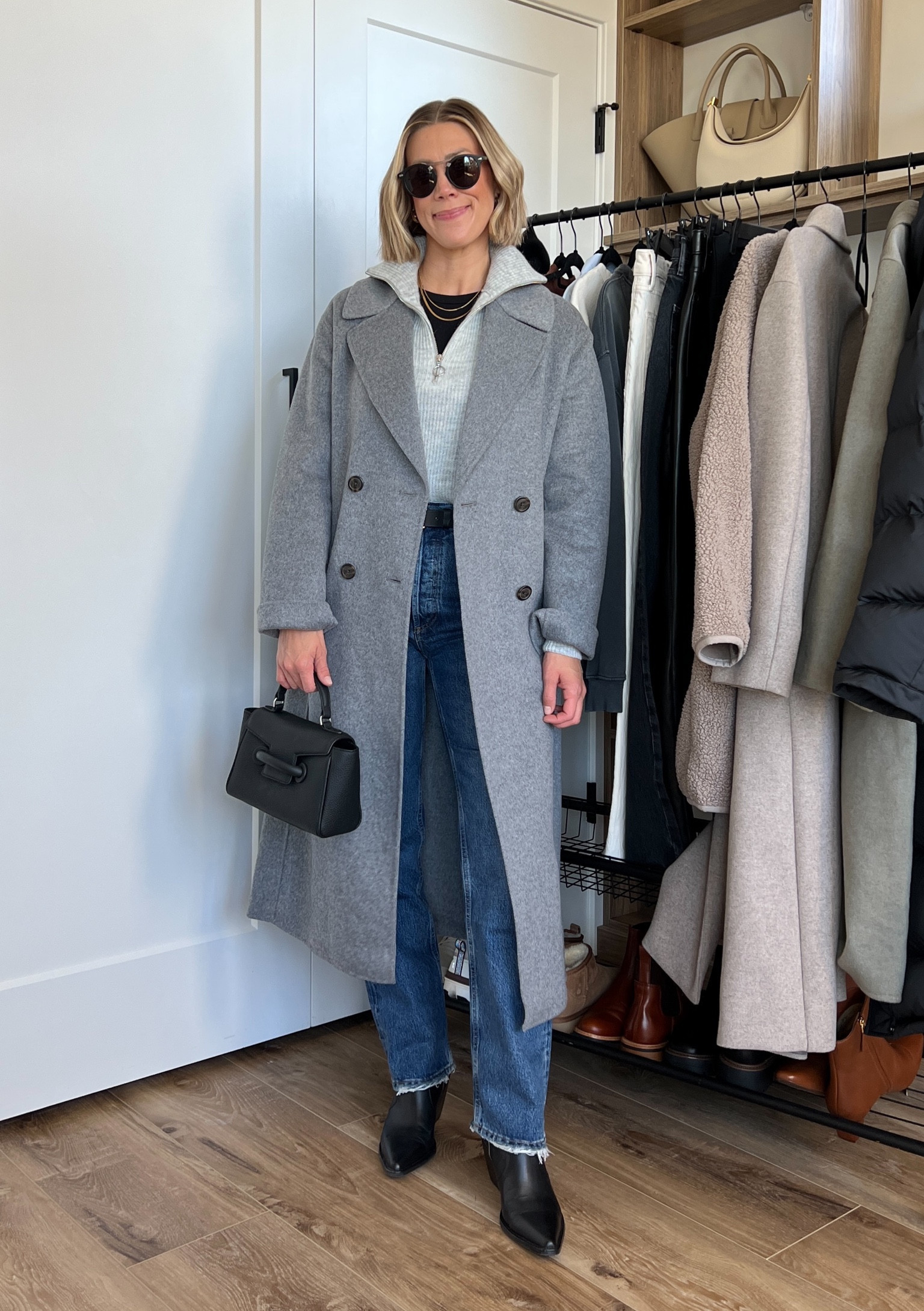 Wearing small ribbed long sleeve shirt, 25 jeans (sized down), small quarter zip sweater, small belt, boots tts

#LTKSeasonal #LTKfindsunder100 #LTKfindsunder50