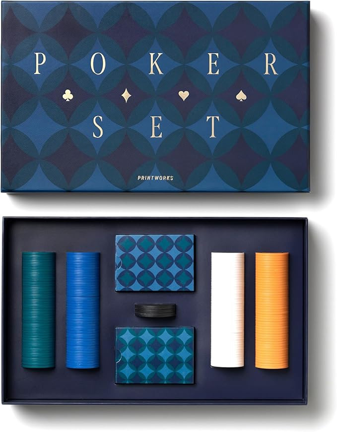 Printworks Classic Art of Poker, Diamonds - Complete Table Game Set Chips, Professional Playing C... | Amazon (US)