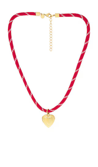 Locket Charm Paracord Necklace in Red | Revolve Clothing (Global)