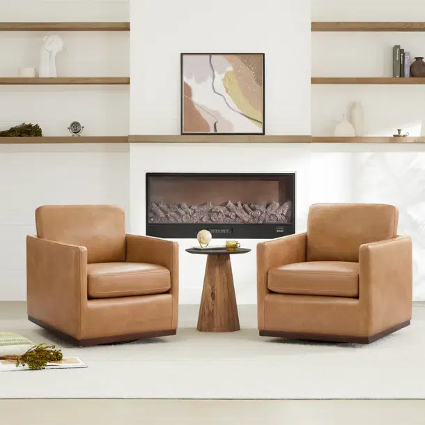 Assiatou Wide Swivel Arm Chair | Wayfair North America