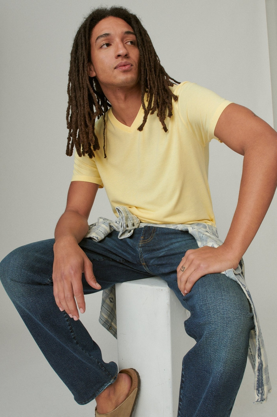 venice burnout vee-neck tee | Lucky Brand