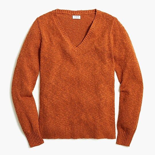 V-neck slub cotton sweater | J.Crew Factory