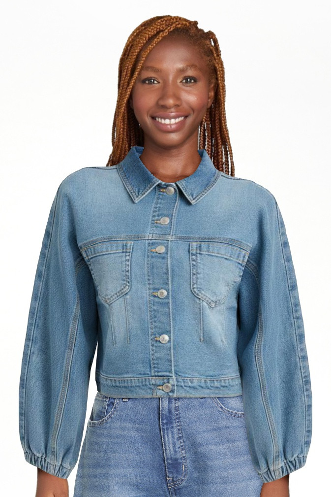 Sofia Vergara Women's Darted Denim Waist Jacket, Sizes XS-XXL | Walmart (US)