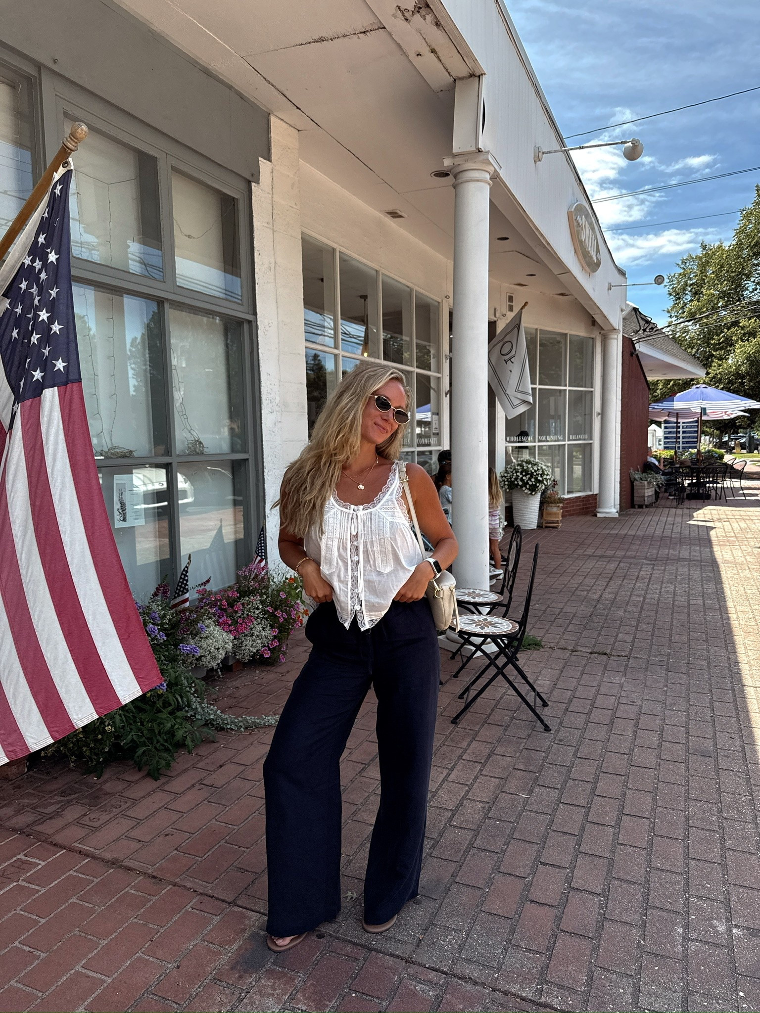 Beach vacation outfit - small in top & pants. My exact pants are the ones called “cruise linen” but this style comes in multiples fabrics (I have the crepette and linen ones!) 

Beach vacay, New England trip fit, linen pants, summer travel fit, Aritzia outfit, Amazon lace top, summer outfit, summer style

#LTKootd #LTKSeasonal