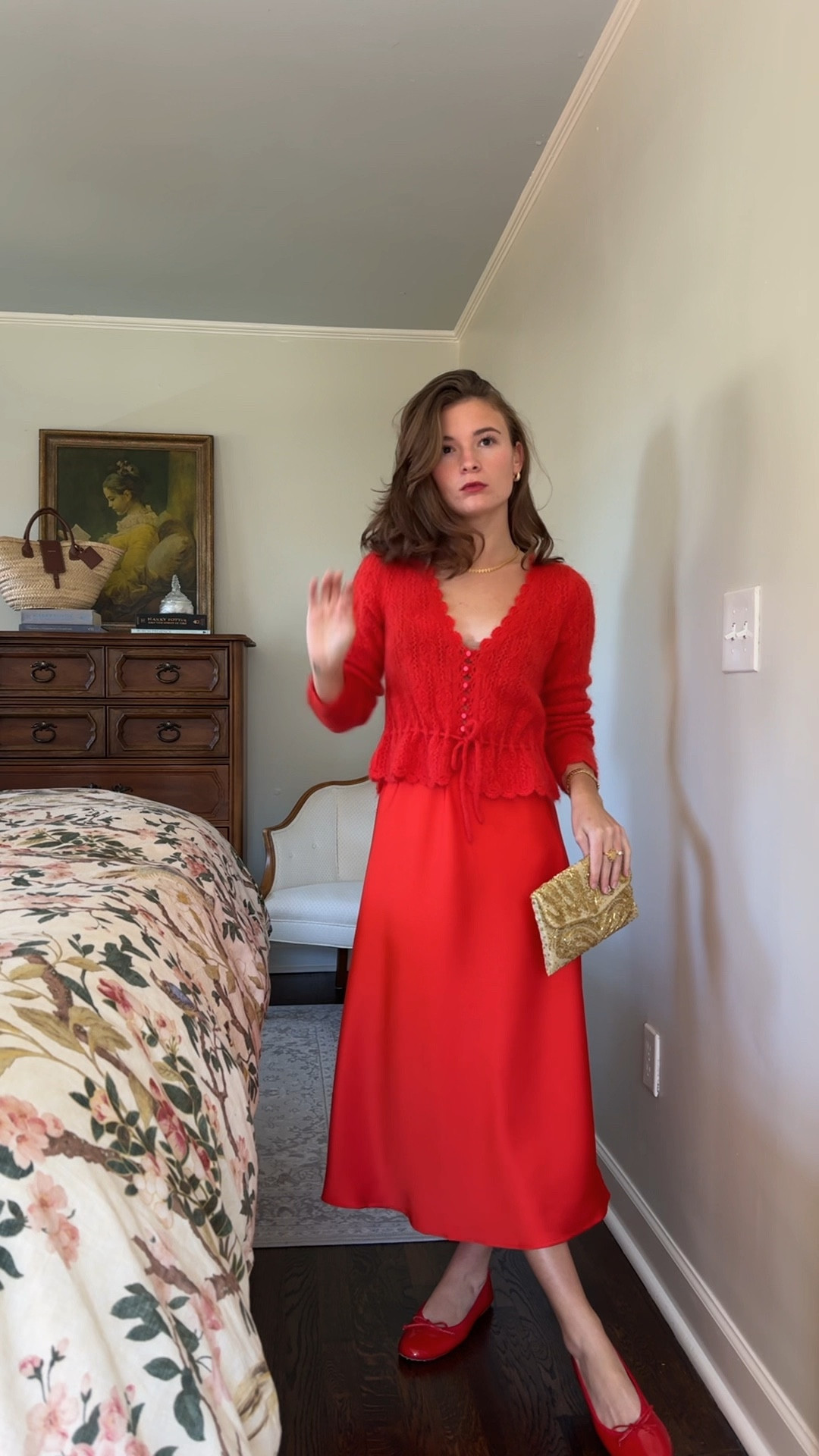 Wearing my usual size (xs) in everything and I’m 5’2”❣️ #red #holidaylook #holidaydress #silkskirt #redsweater #christmasoutfit #partyoutfit

#LTKParties #LTKHoliday #LTKootd