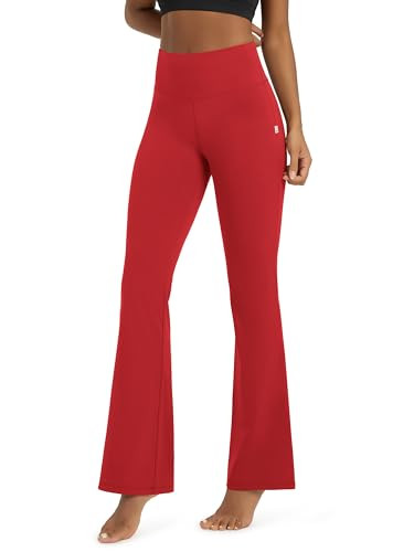 ODODOS Women's Powerful Tummy Control Flared Yoga Pants 2.0 High Waist Workout Bootcut Leggings w... | Amazon (US)