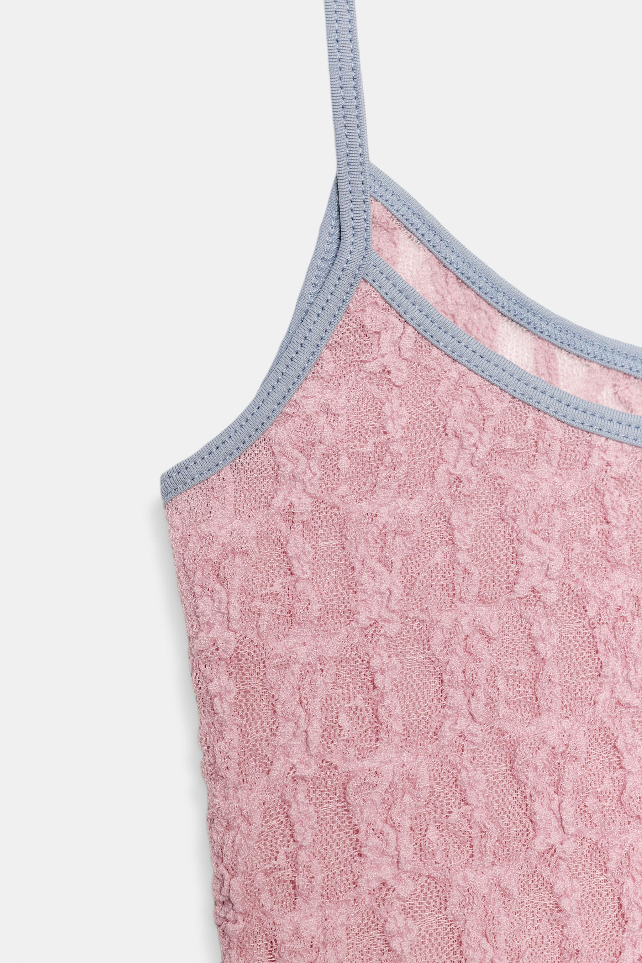 LACE STRAP TOP | Zara US