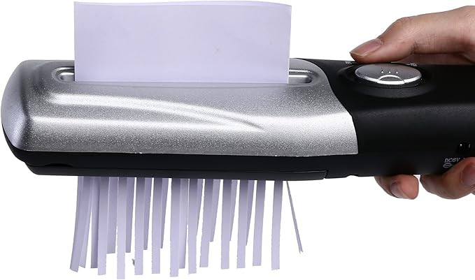 Handheld Mini Portable USB Auto Paper Shredder Document Cutter Strip Cutting Machine Office Stati... | Amazon (US)
