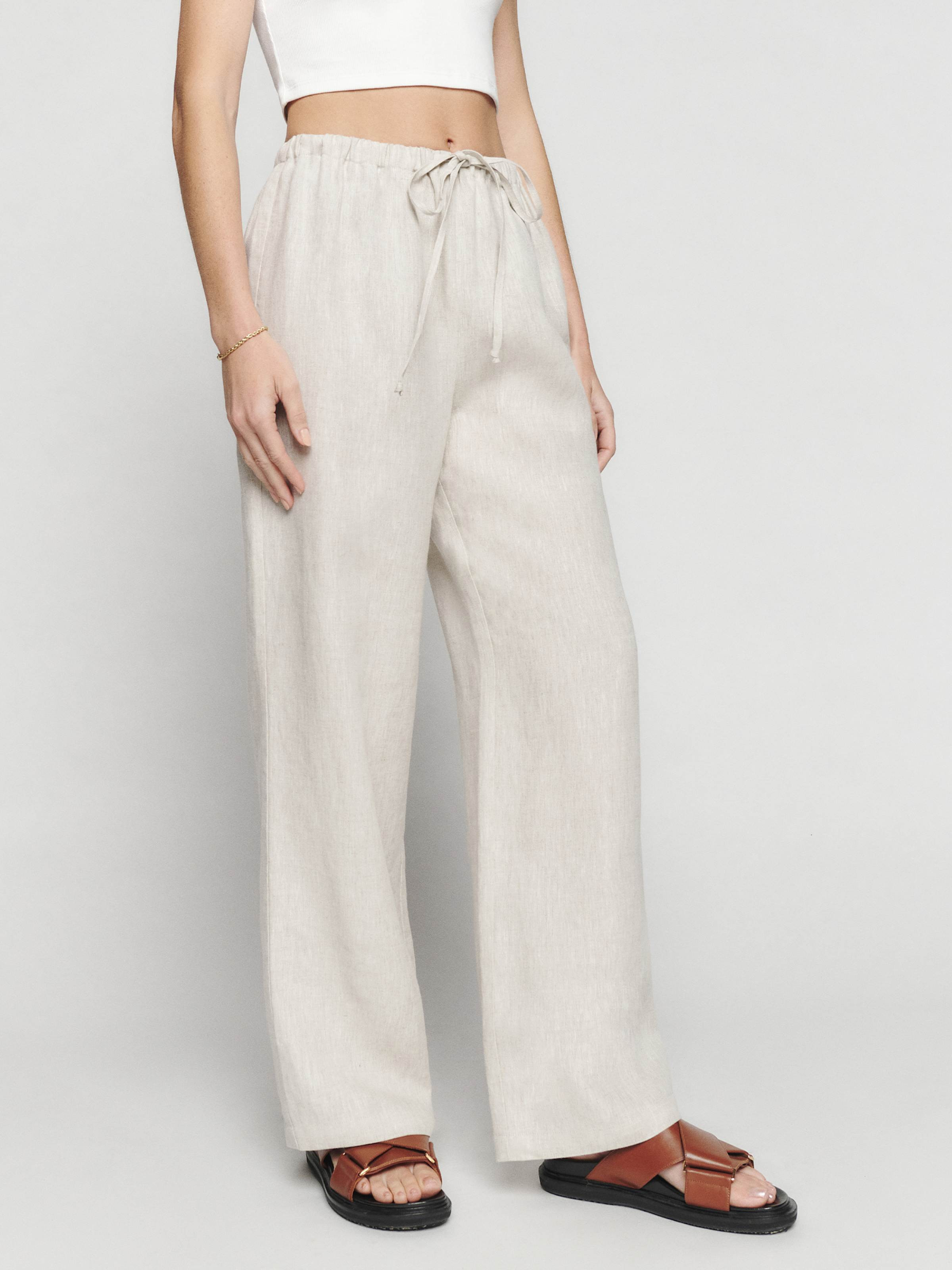 Olina Linen Pant | Reformation (Global)