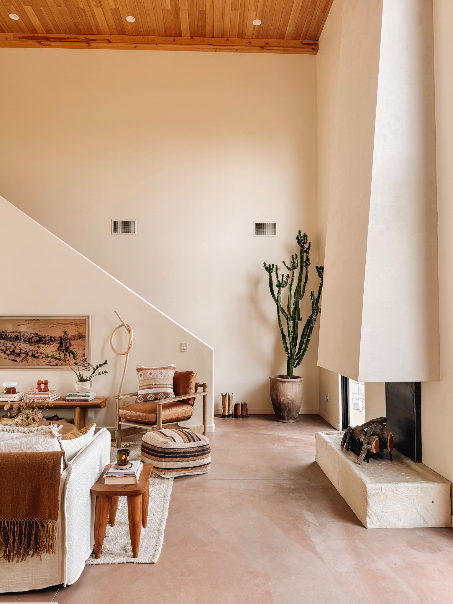 Cozy neutral Living room vibes. Mixing textures and patterns is the easiest way to keep a neutral space interesting and cozy vs cold and uninviting  

#LTKHome #LTKStyleTip