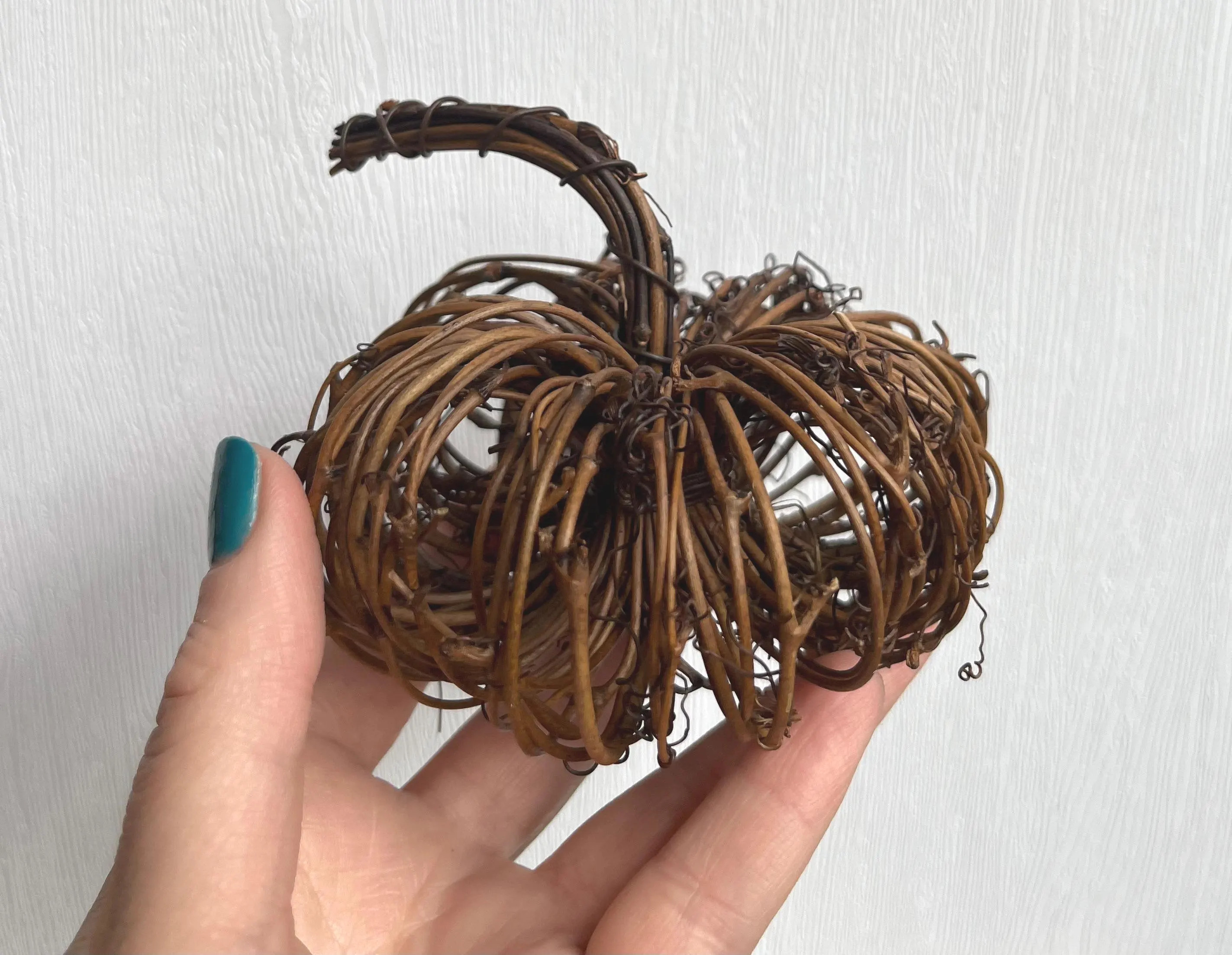 Rustic Wicker Pumpkin Centerpiece: Autumn Harvest Decor for Farmhouse Table, Home & Entryway | Etsy (Global)
