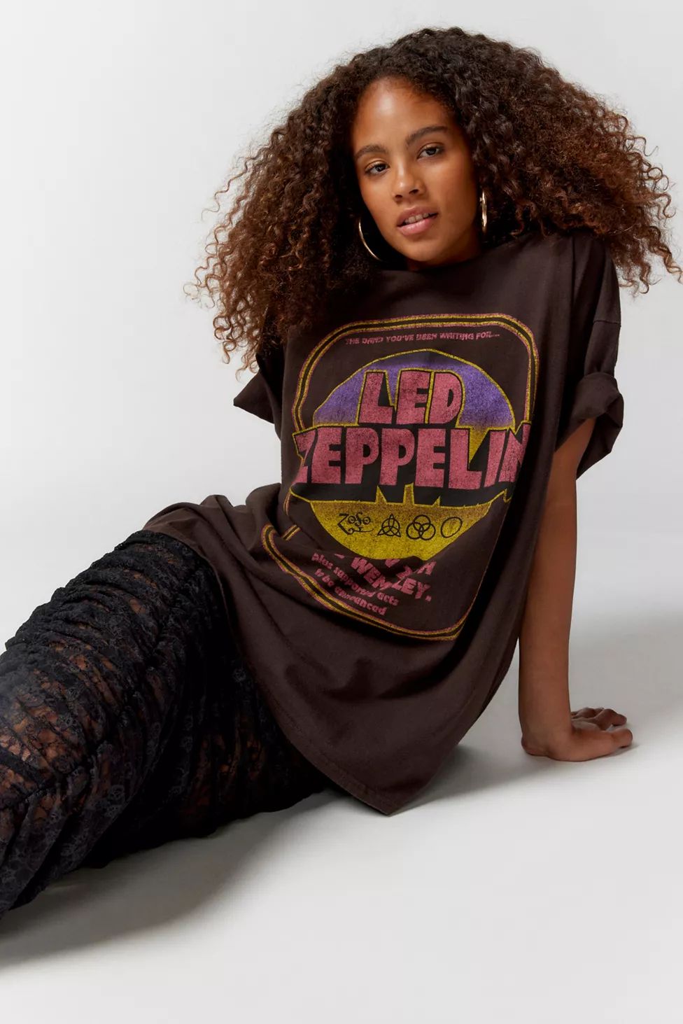 Led Zeppelin Oversized T-Shirt Dress | Urban Outfitters (US and RoW)