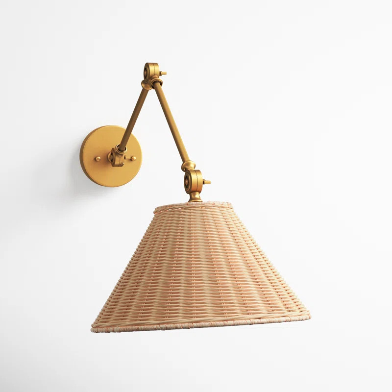 Eirene Wrought Iron Swing Arm Sconce | Wayfair North America