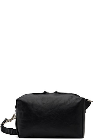 Black Leather Crossbody Bag | SSENSE