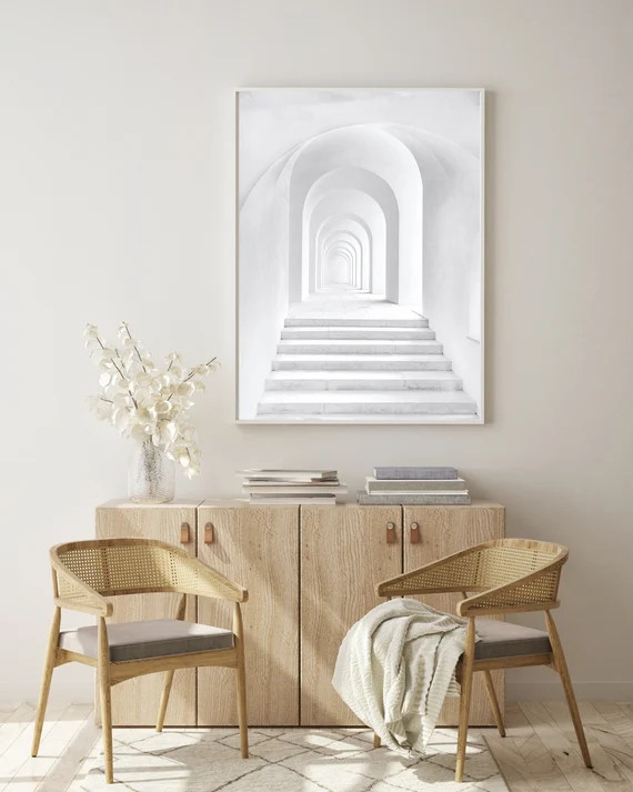 White Wall Art Minimalist White Art Prints Modern Wall Decor | Etsy | Etsy (US)