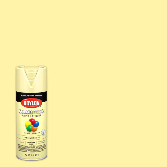 Krylon COLORmaxx Satin Meringue Spray Paint and Primer In One (NET WT. 12-oz) | Lowe's