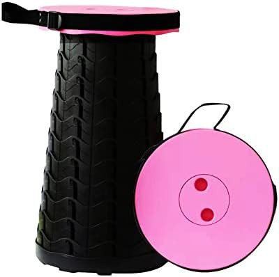 Deer'S Life Portable Folding Stool, Collapsible Telescoping Stool with Load Capacity 400lbs, Retr... | Amazon (US)