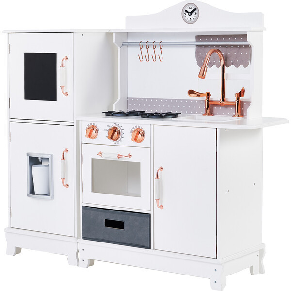 Little Chef Marseille Retro Play Kitchen, White | Maisonette