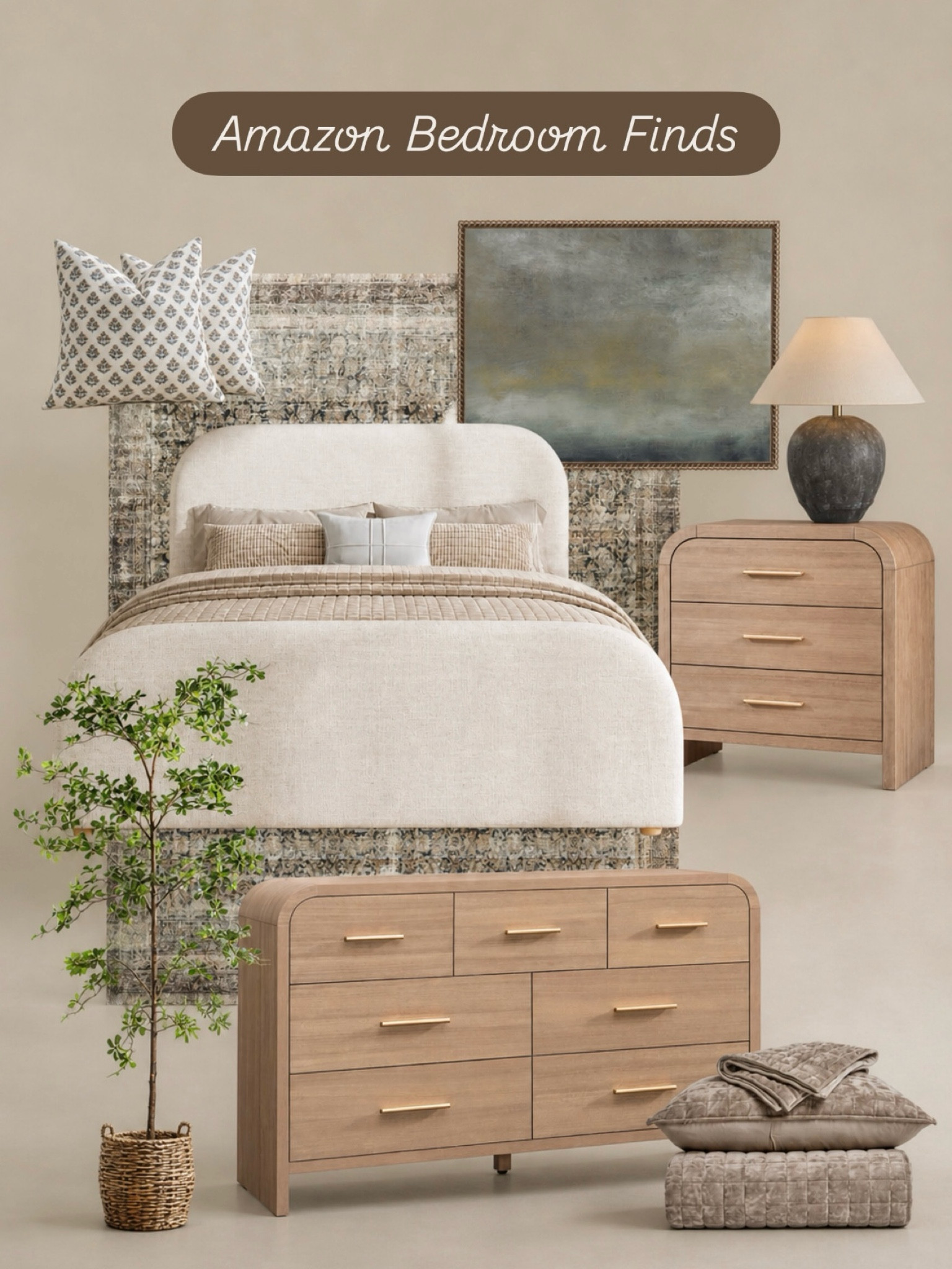 Neutral Amazon Bedroom Finds for a Calm, Elevated Space

Follow @farmtotablecreations on Instagram for more styled home finds and daily inspiration.

These Amazon bedroom pieces are giving that soft, layered, high-end look without the high-end price. From the upholstered bed to the warm wood nightstand and dresser, everything works together to create a cozy, pulled-together space that feels both functional and beautiful. The textures are what really make this—woven details, soft neutrals, and those subtle gold accents that elevate the whole look.

Perfect if you’re wanting a bedroom refresh that feels calm, timeless, and effortlessly styled. Every piece is easy to mix into your existing space or build a full look around.

#bedroom #bedroomdecor #bedroomfurniture #nightstand #dresser

#LTKSaleAlert #LTKHome
