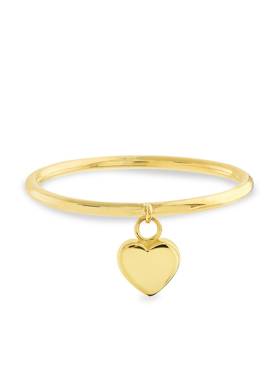 Saks Fifth Avenue Women's 14K Yellow Gold Dangle Heart Ring - Size 7 | Saks Fifth Avenue OFF 5TH