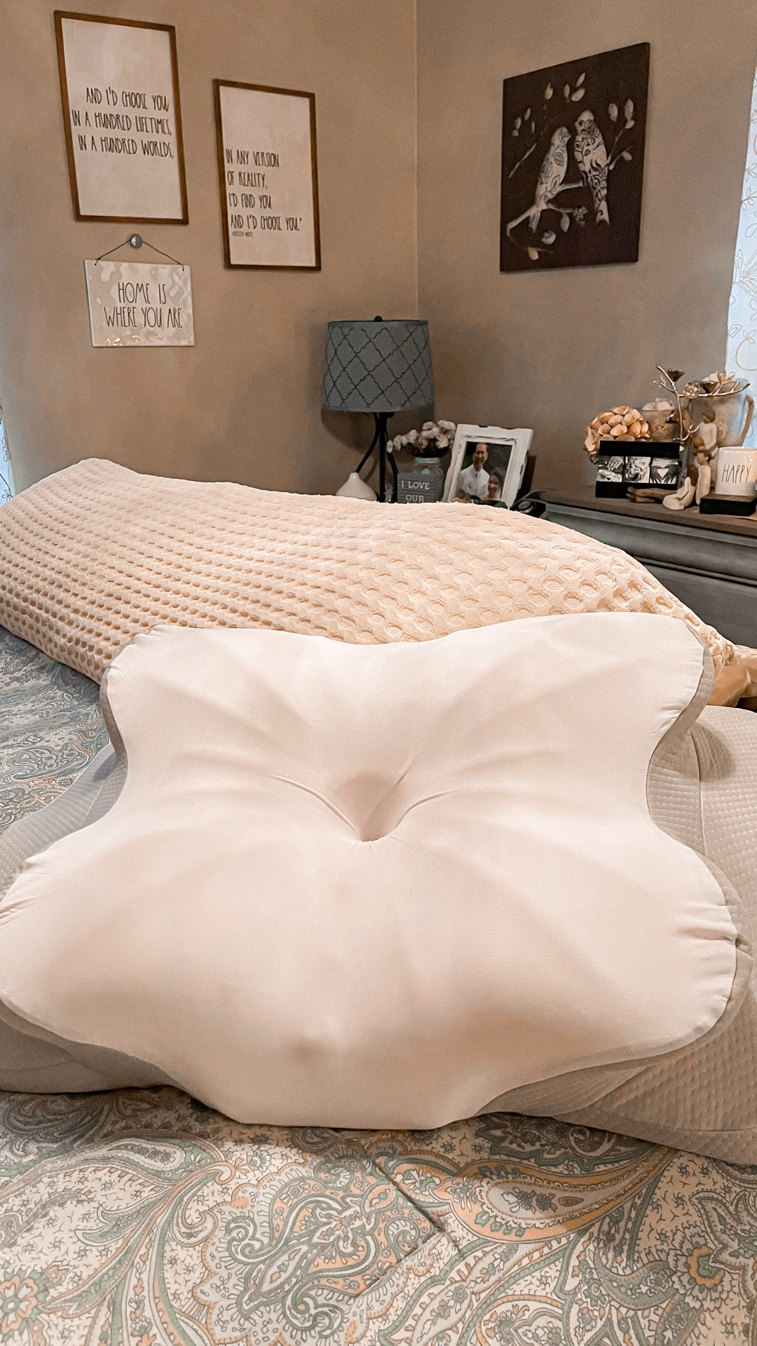Ergonomic neck pain relief pillow. 🛏️ 

#LTKMothersDay #LTKOver40 #LTKselfcare