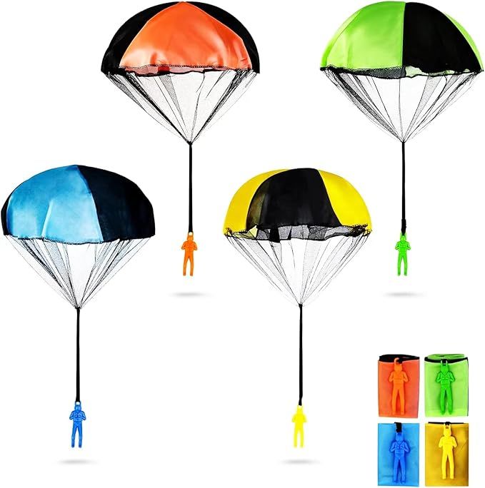 PGXT Parachute Toy, Tangle Free Throwing Army Toy Parachute, Outdoor Children's Flying Toys, No B... | Amazon (US)