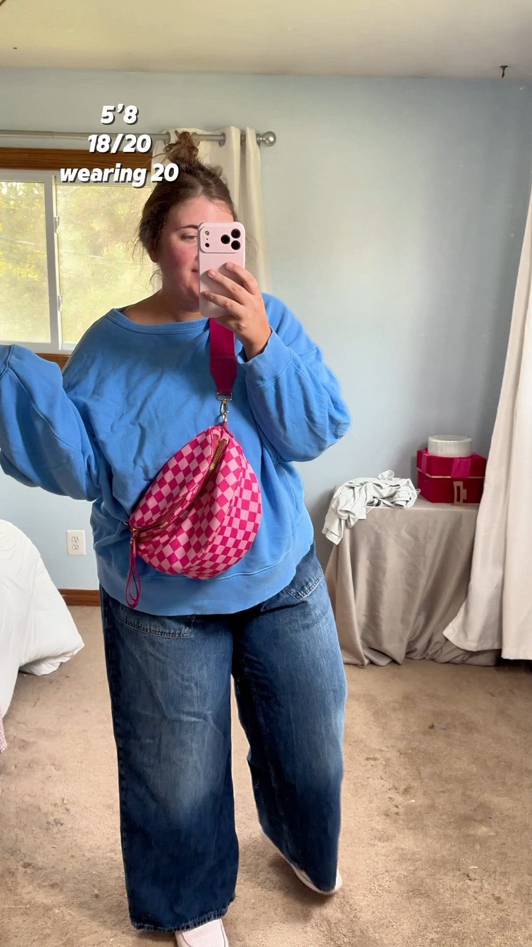 My fav jeans that give that tummy control appearance 🩷 comfy & cute wearing a size 20 in jeans and a size xxl in both tops

#LTKSaleAlert #LTKootd #LTKPlusSize