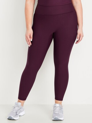 Extra-High Waisted PowerSoft Boundless 7/8 Pocket Leggings – No Front Seam | Old Navy (US)