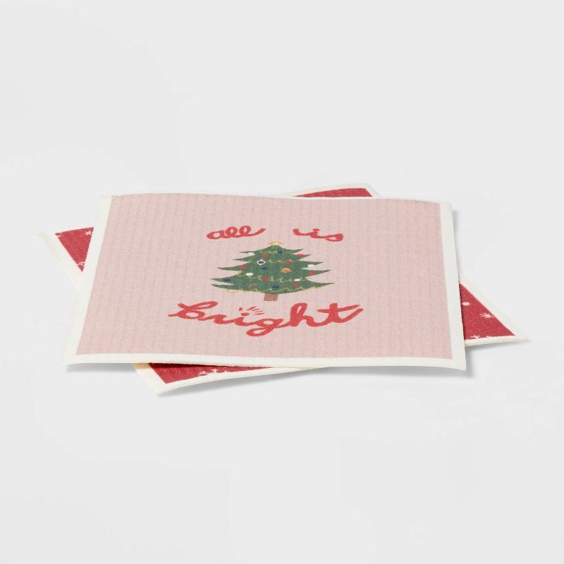 2pk Cotton Swedish Tree Dishcloths - Wondershop™ | Target