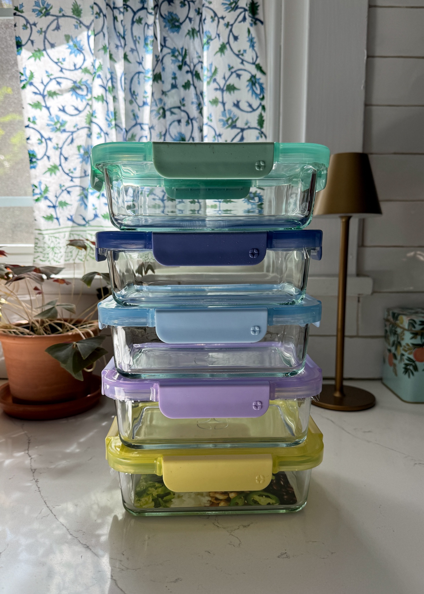 I’ve been slowly replacing all of my plastic containers with glass & I think this last round will do it for now! This set of 5 glass meal prep/storage containers is equally cute & affordable! #LTKsustainable #sustainable #mealprep #plasticfree 

#LTKFindsUnder50 #LTKHome #LTKSaleAlert