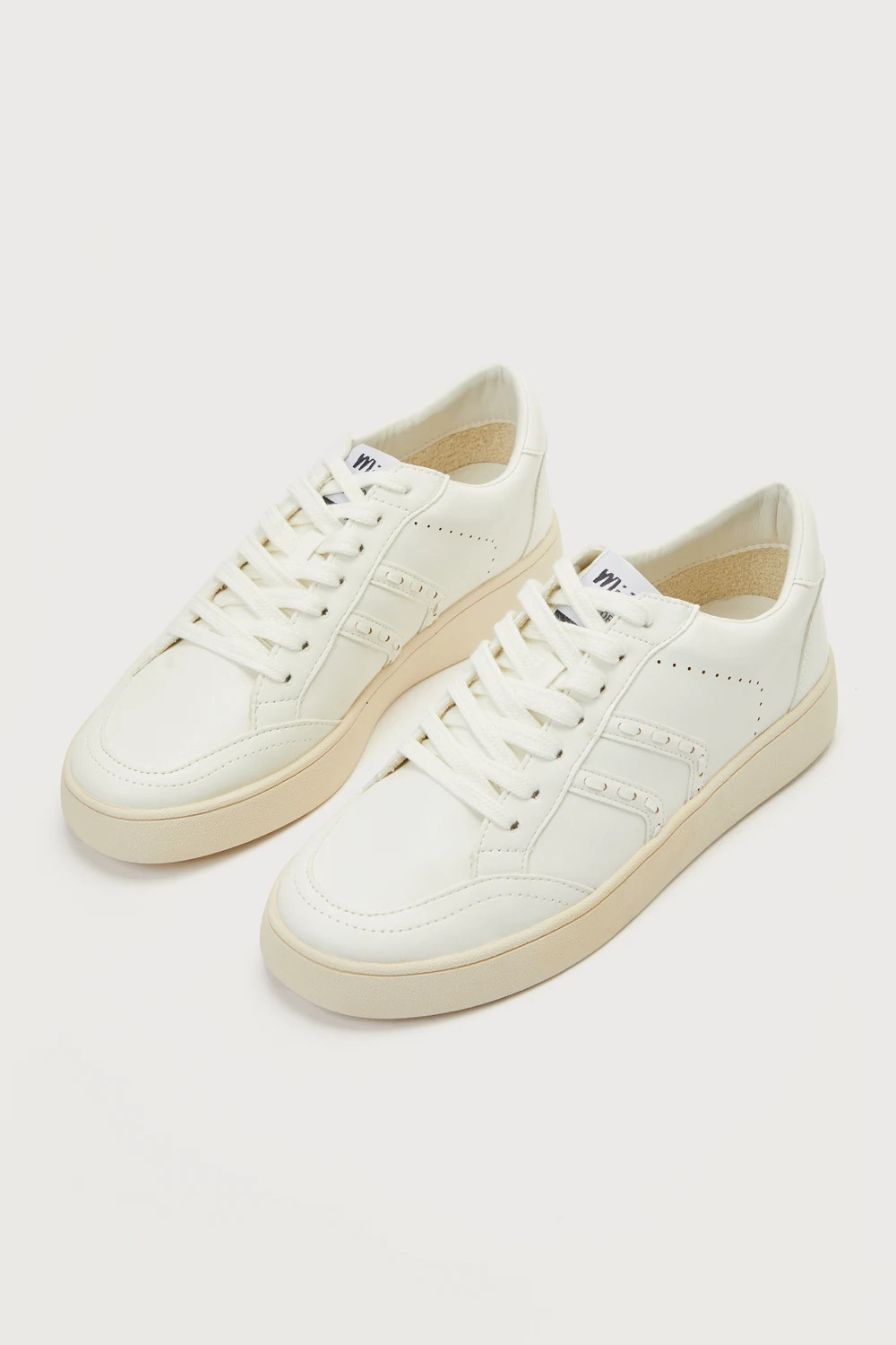 Galdesa White Lace-Up Sneakers | Lulus