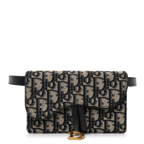 Oblique Saddle Belt Bag Blue | FASHIONPHILE (US)