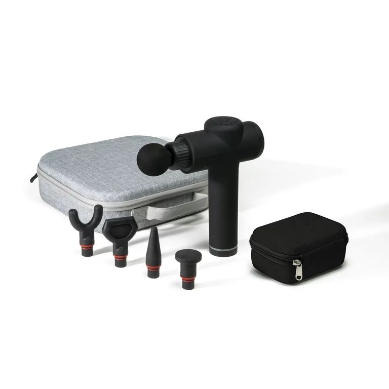 Sharper Image Powerboost Deep Tissue Percussion Massage Gun for Full Body Recovery, 5 Attachments... | Walmart (US)