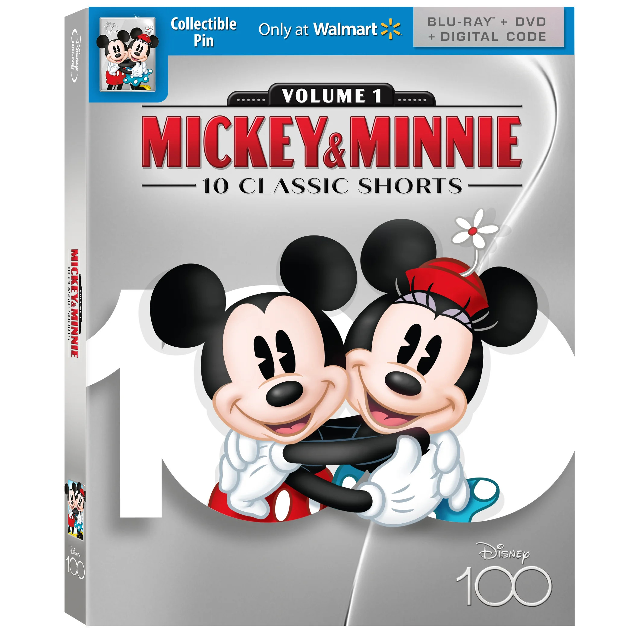 Mickey & Minnie - Disney100 Edition Walmart Exclusive (Blu-ray + DVD + Digital Code) | Walmart (US)
