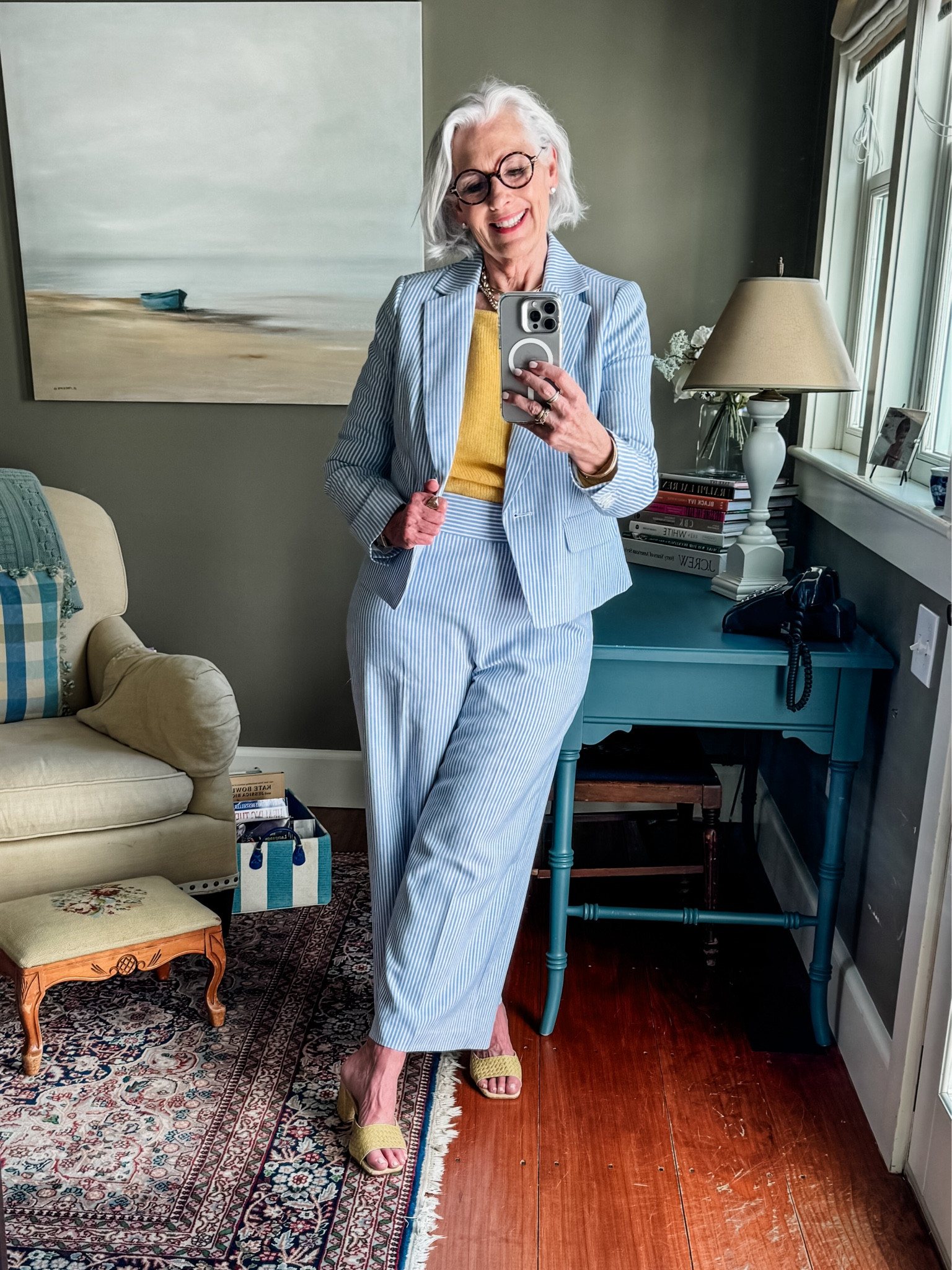 If it’s Tuesday this must be a touch of yellow with my summer suit from @talbotsofficial 🌻

#LTKSeasonal #LTKworkwear #LTKstyletip