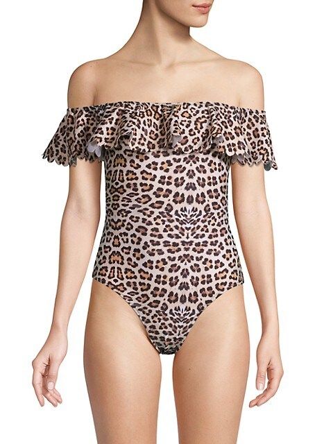 Mouillé Swimwear Leopard-Print 1-Piece Swimsuit on SALE | Saks OFF 5TH | Saks Fifth Avenue OFF 5TH