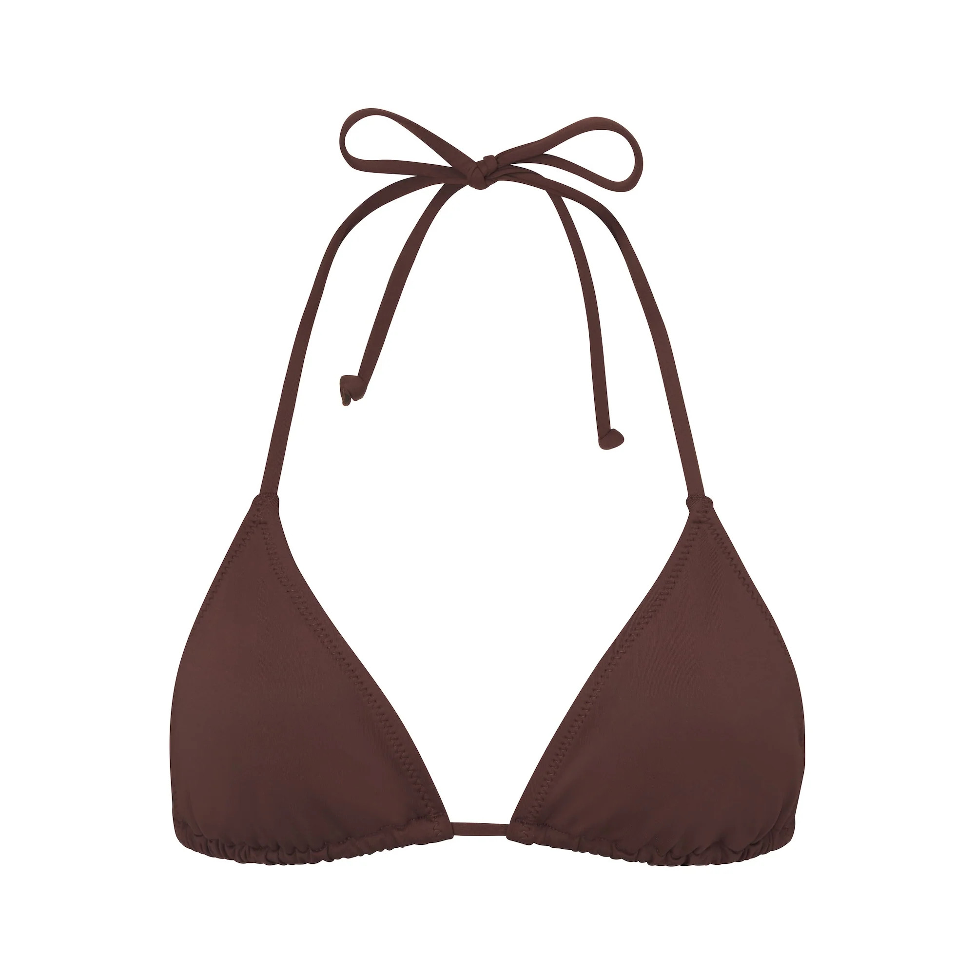 SIGNATURE SWIM TRIANGLE TOP | COCOA | SKIMS (US)