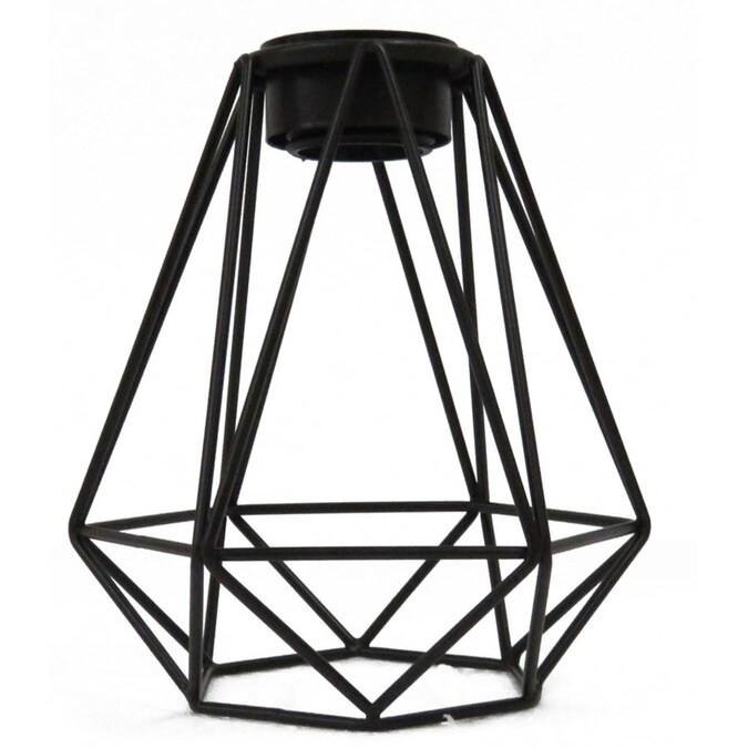 Portfolio Ravensport 8.8-in H 8-in W Black Wire Geometric Pendant Light Shade | Lowe's