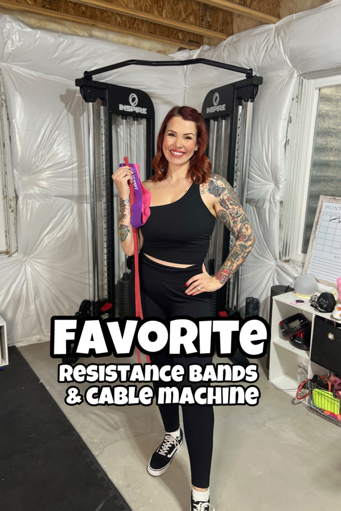 My fave resistance bands I use for all kinds of workouts, plus my fave piece of gym equipment we own// the cable machine. Perfect for if you’re building a home gym.

#LTKFitness #LTKMidsize #LTKActive
