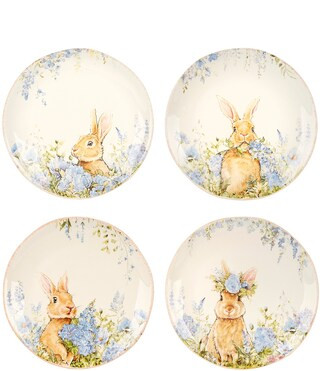 Assorted Bunny Plates, Set of 4 | Dillard's