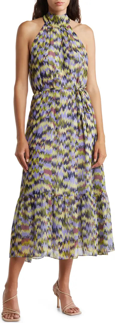 Mock Neck Tiered Midi Dress | Nordstrom Rack