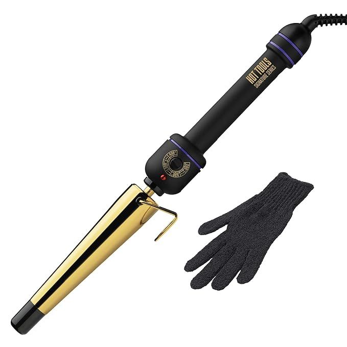 HOT TOOLS Signature Series Gold Large Tapered Curling Iron + Wand | Amazon (US)