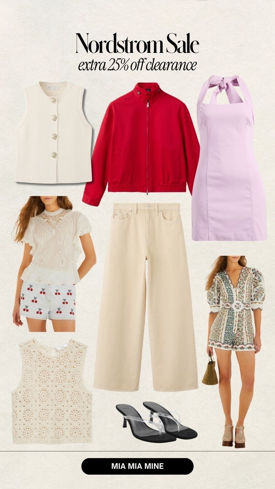Nordstrom summer sale 
Save an extra 25% farm Rio, ecru jeans, mango and summer tops

#LTKSeasonal #LTKSaleAlert #LTKTravel