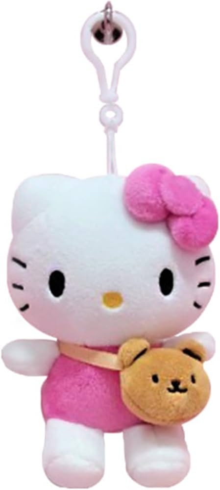 PRIMING WATER Friends bag hook Cutie Hello Kitty Friends Character Plush Bag Clip Keychain Backpa... | Amazon (UK)