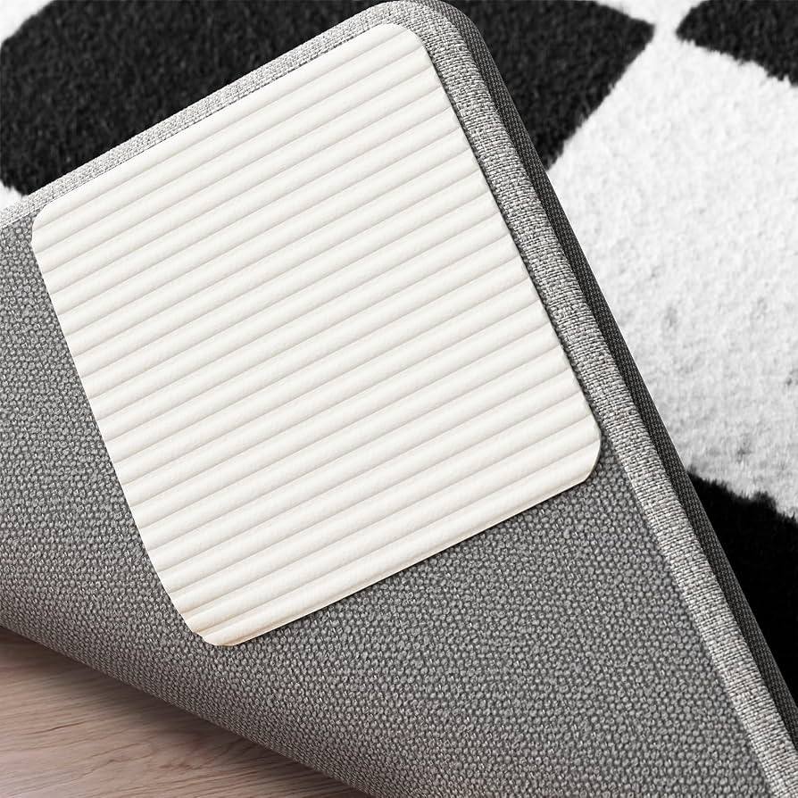Home Techpro Rug Pads Grippers, 8 PCS Non Slip Washable Grippers, \u201cVacuum TECH\u201d - New M... | Amazon (US)