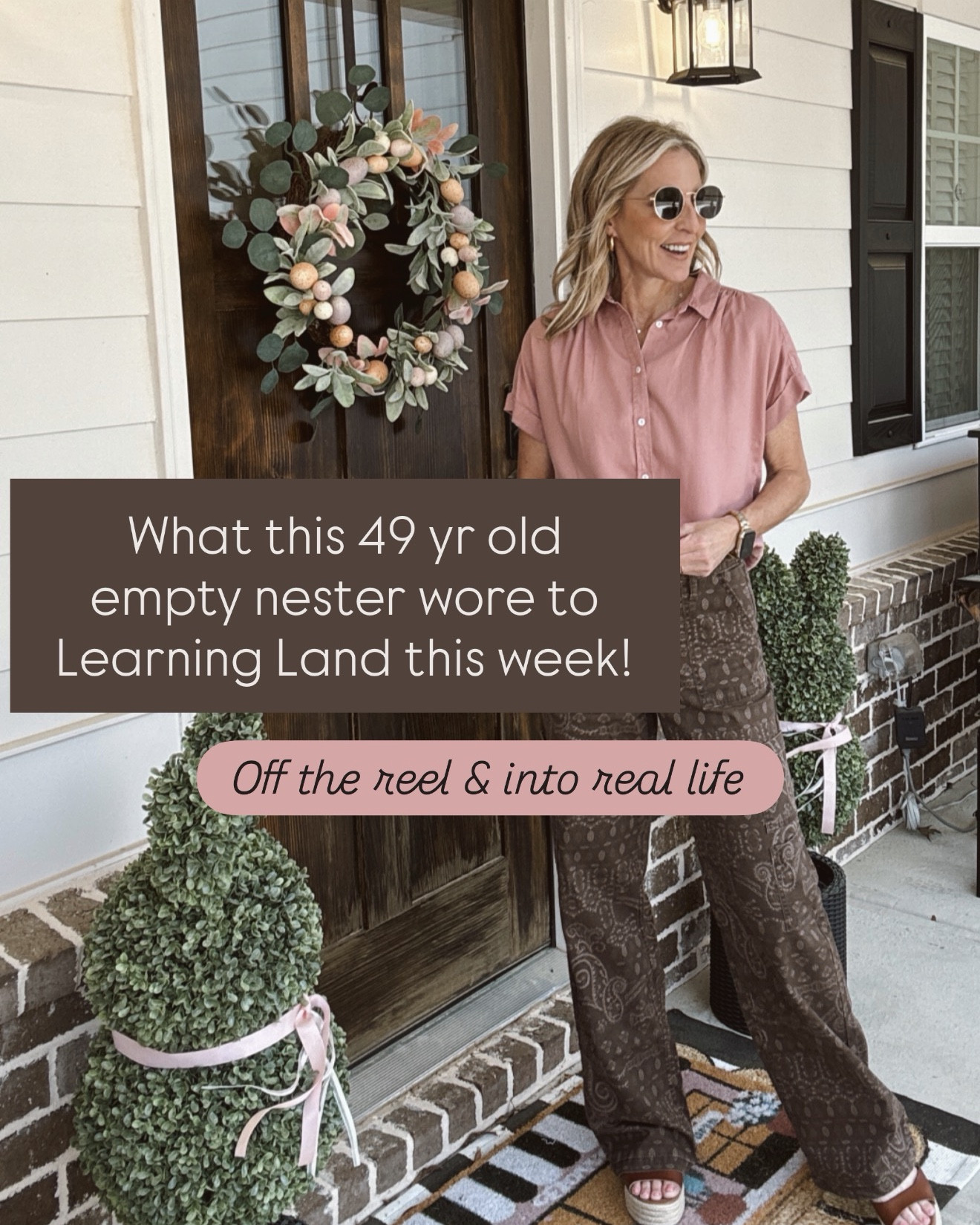 What this 49-year-old empty nester wore to Learning Land this week!!! Real life outfits, affordable finds, and pieces I actually wore as a working mom. These can go from classroom to casual to date night… all easy, all budget-friendly.

Comment WEEK and I’ll send all the links!