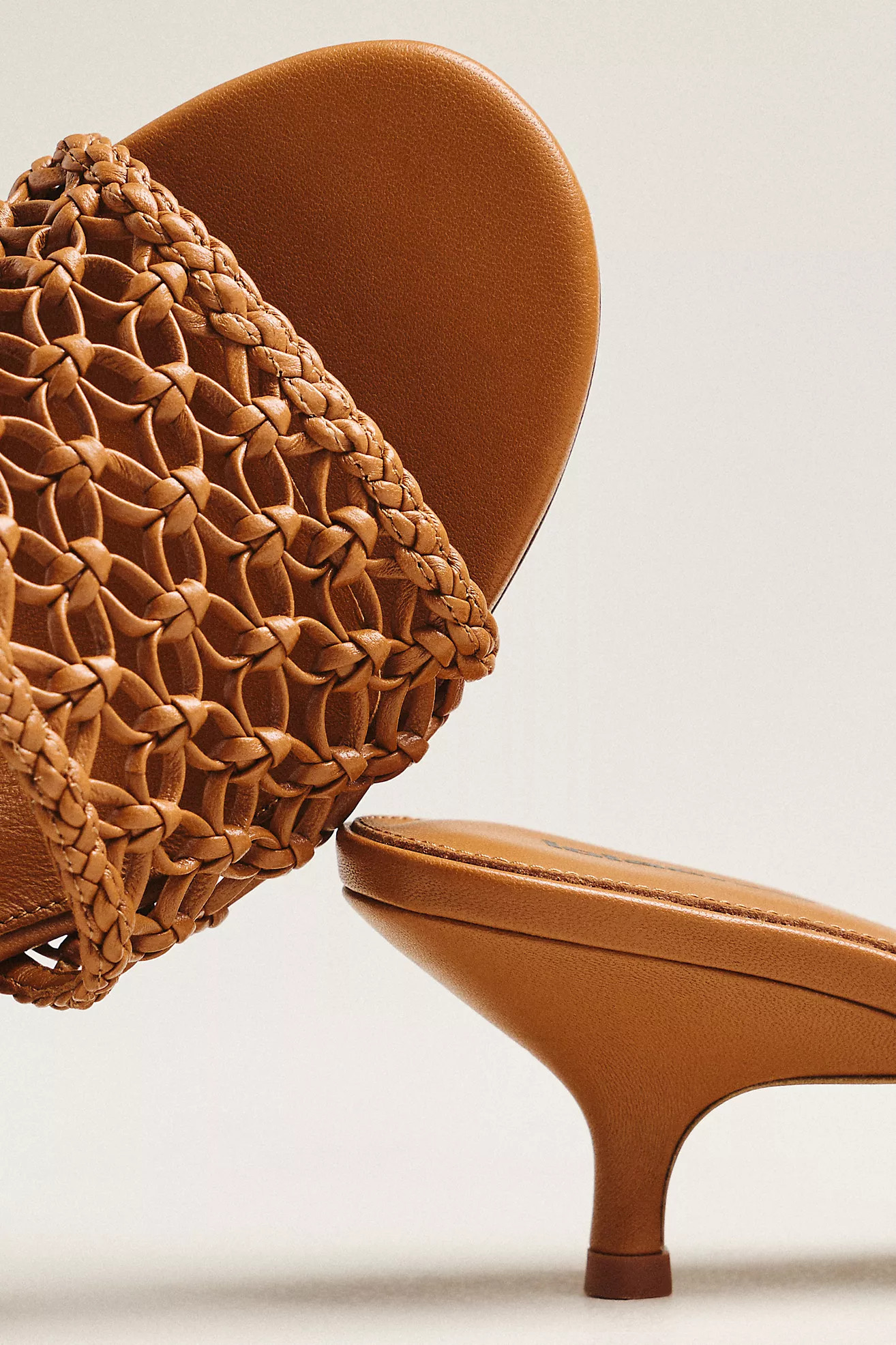 Lola Cruz Woven Heeled Mule Sandals | Anthropologie (US)