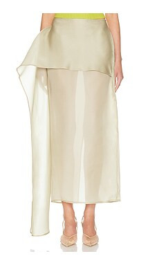 The Silk Gazar Skirt With Drape
                    
                    Helsa | Revolve Clothing (Global)